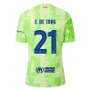 Maillot de Supporter FC Barcelone Frenkie de Jong 21 Troisième 2024-25 Pour Homme